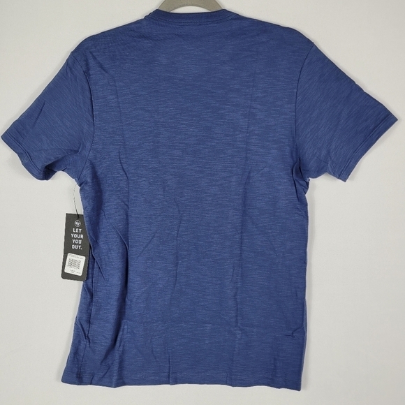 '47 Brand NEW ENGLAND PATRIOTS Legacy Cadet Blue T-Shirt Men's Size S Retro Logo - Picture 5 of 7